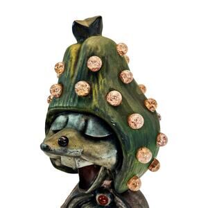 RARE Kitschy 70s Light-Up Ceramic Gravel Art Troll Gnome Studio Atlantic? Mold